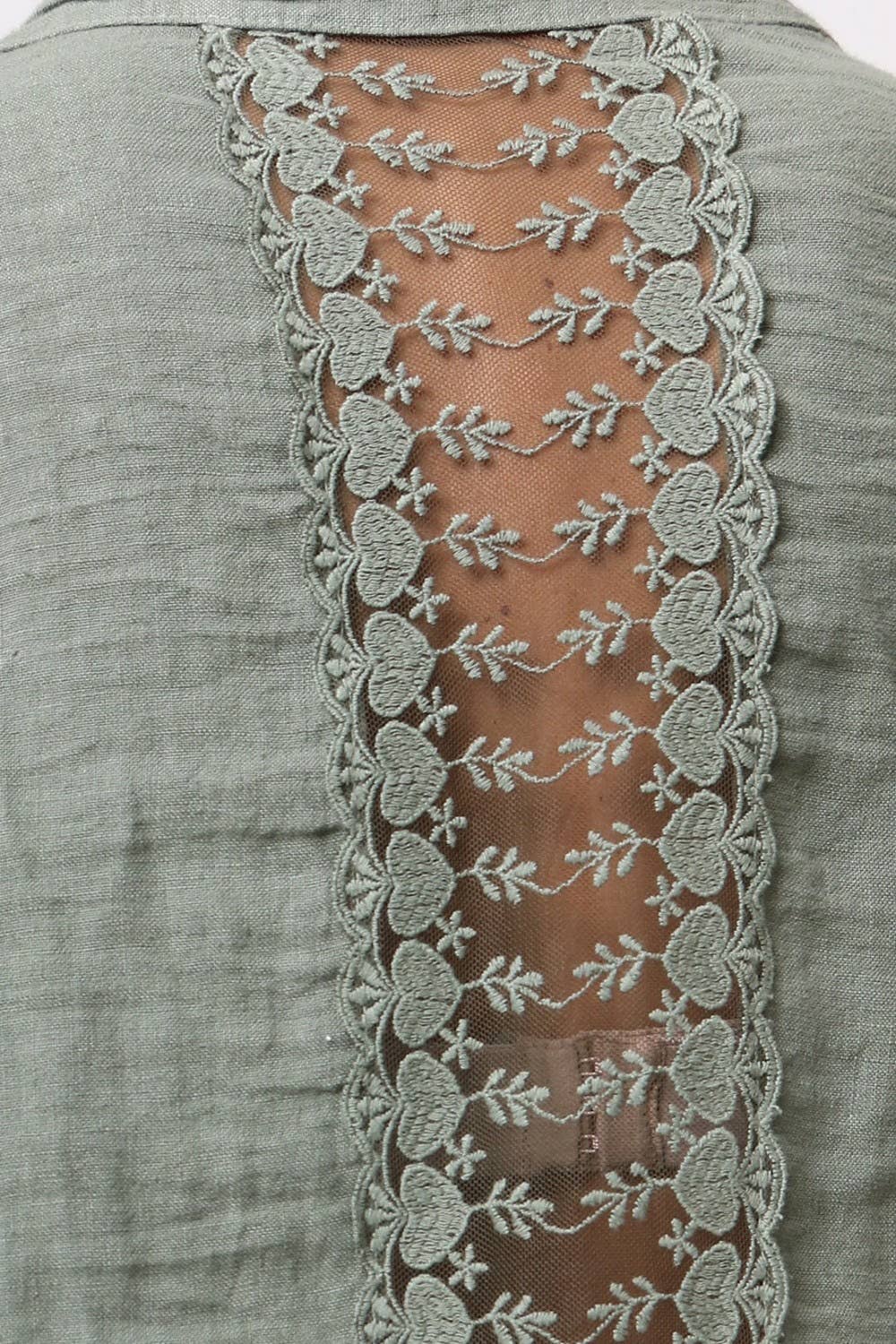 100% linen shirt Red