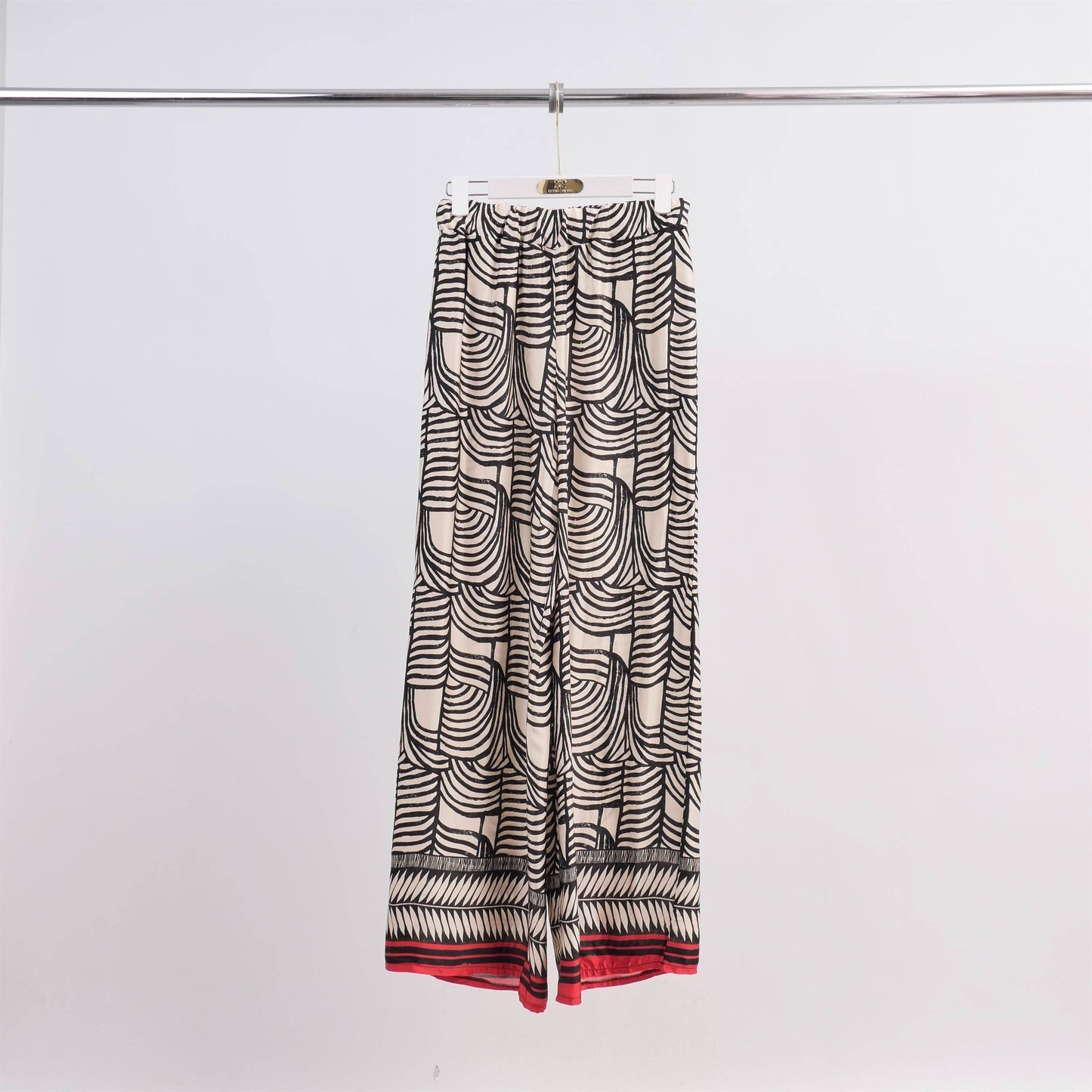 Viscose printed fluid pants One Size