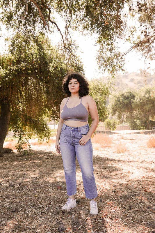 Tattoo Bralette - Gray: Gray XS