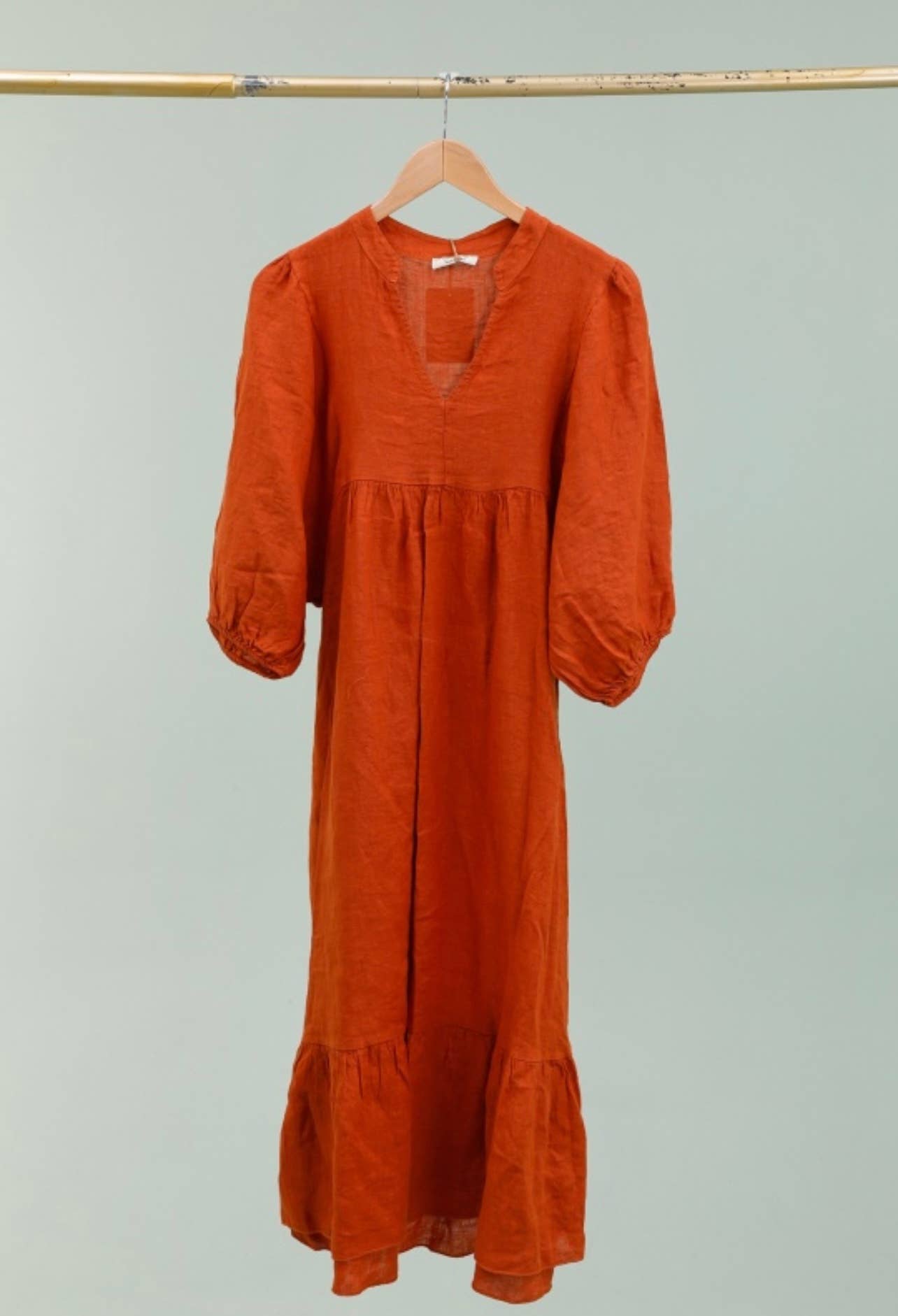 100% linen dress Color