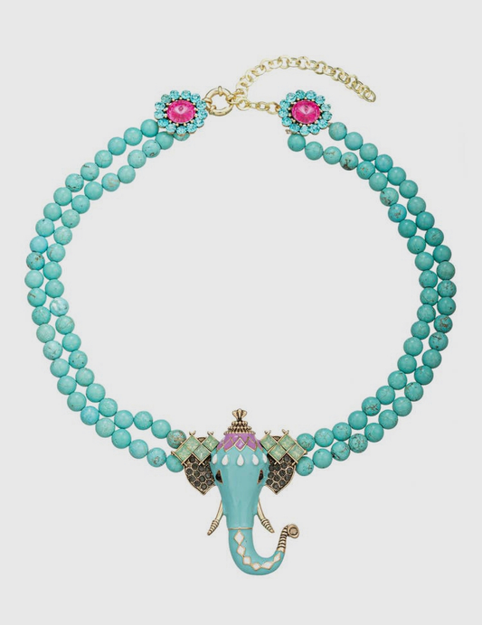 Natalie Elephant Statement Necklace