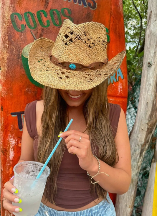 Santa Fe Raffia Cowboy Hat