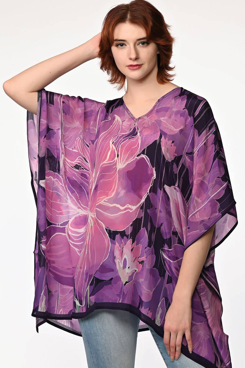 Kamala Lotus Tops: Purple