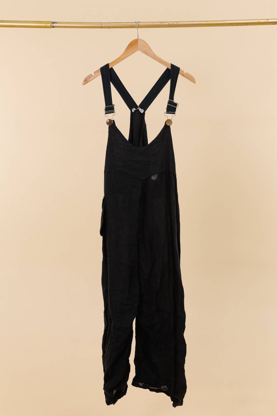 100% linen jumpsuit - Khaki