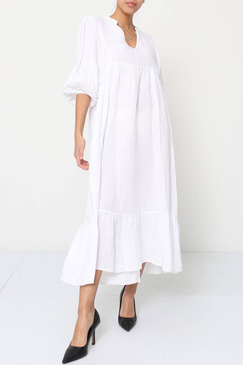 100% linen dress Color