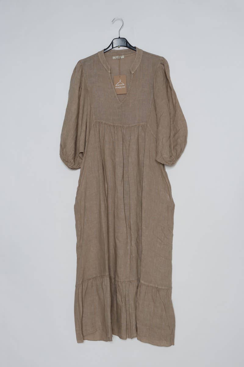 100% linen dress Color
