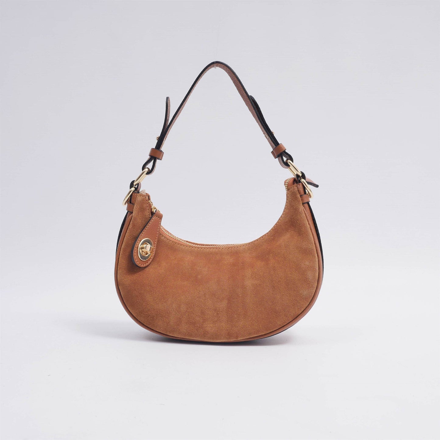 Made in Italy Leather handbag Camel