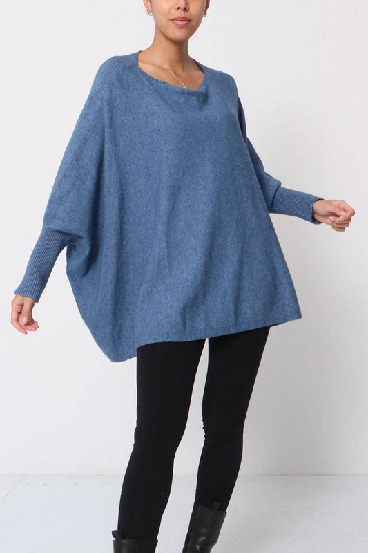 Made in Italy Sweater, Jeans blue