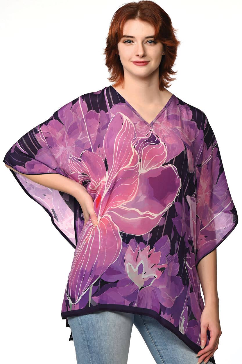 Kamala Lotus Tops: Purple