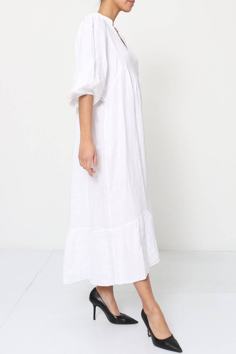 100% linen dress Color