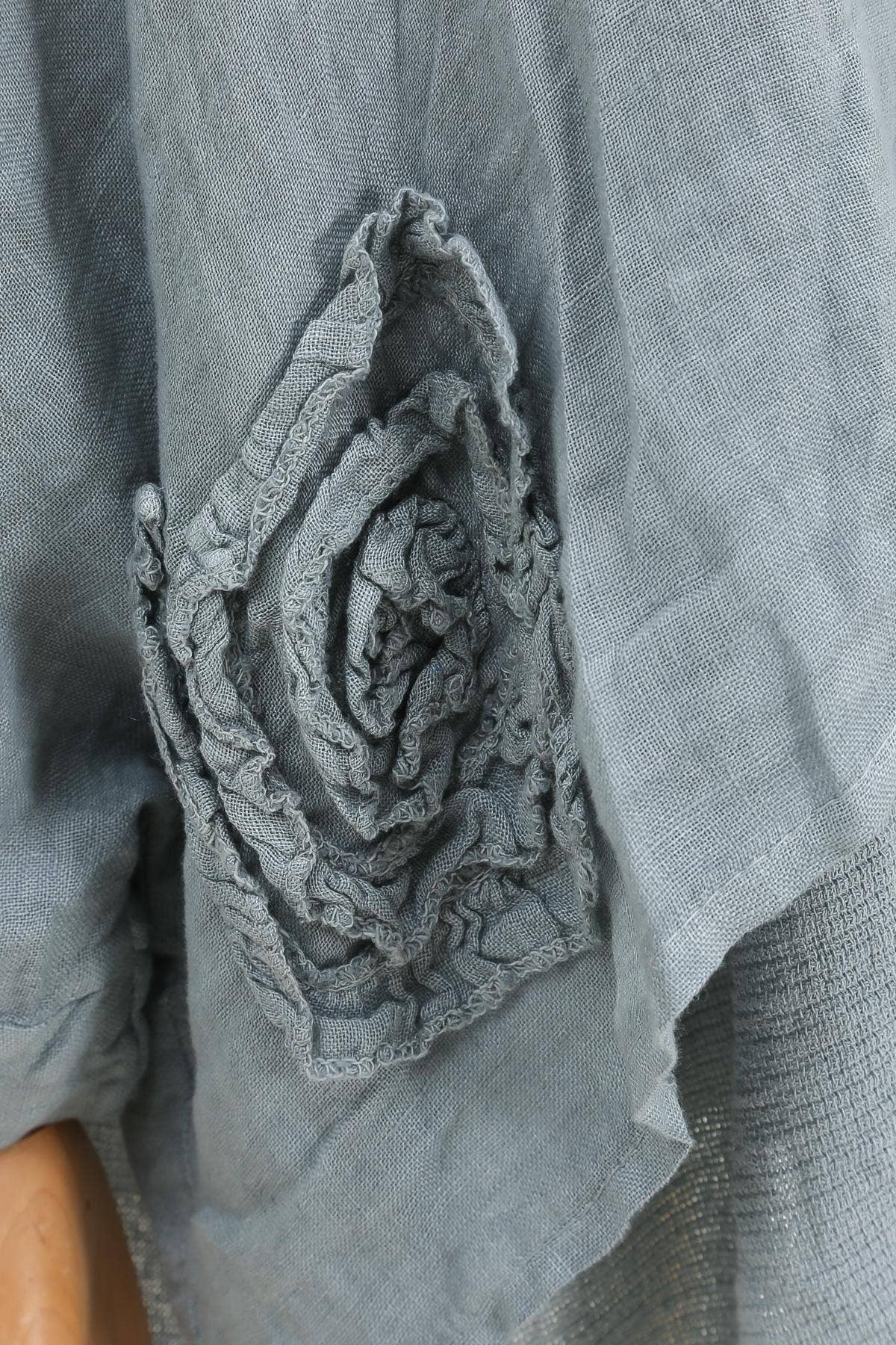 Linen tunic lined with cotton 87070 50% linen 50% cotton: Mole