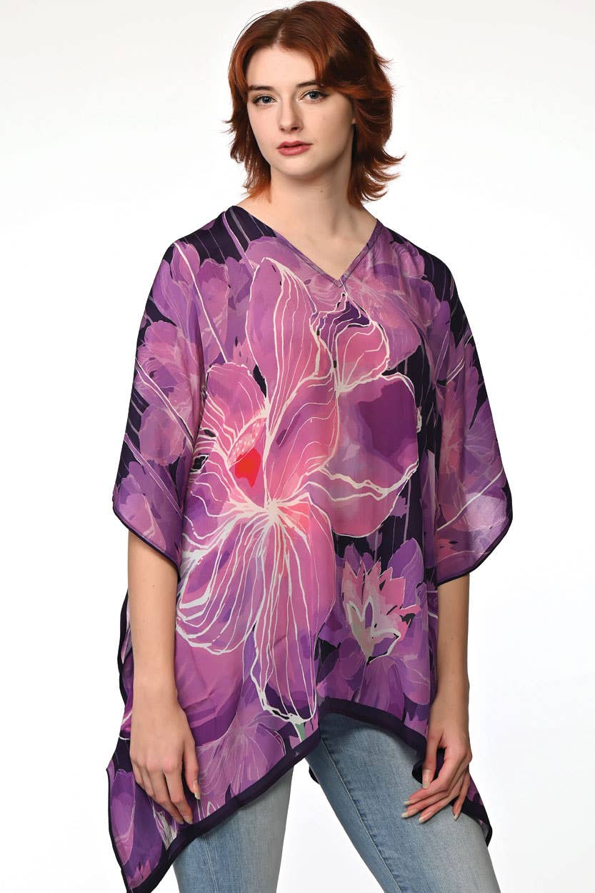 Kamala Lotus Tops: Purple