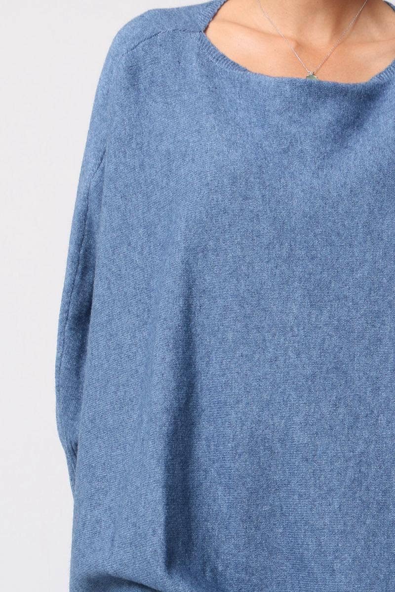 Made in Italy Sweater, Jeans blue