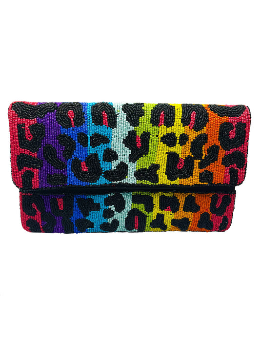 Animal Beaded Clutch