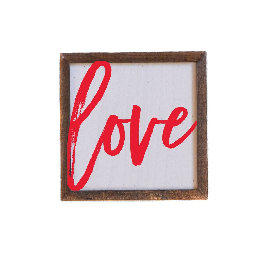 6X6 Love Sign (red)- Valentine's Day Sign