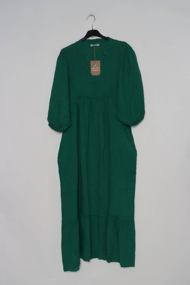 100% linen dress Color