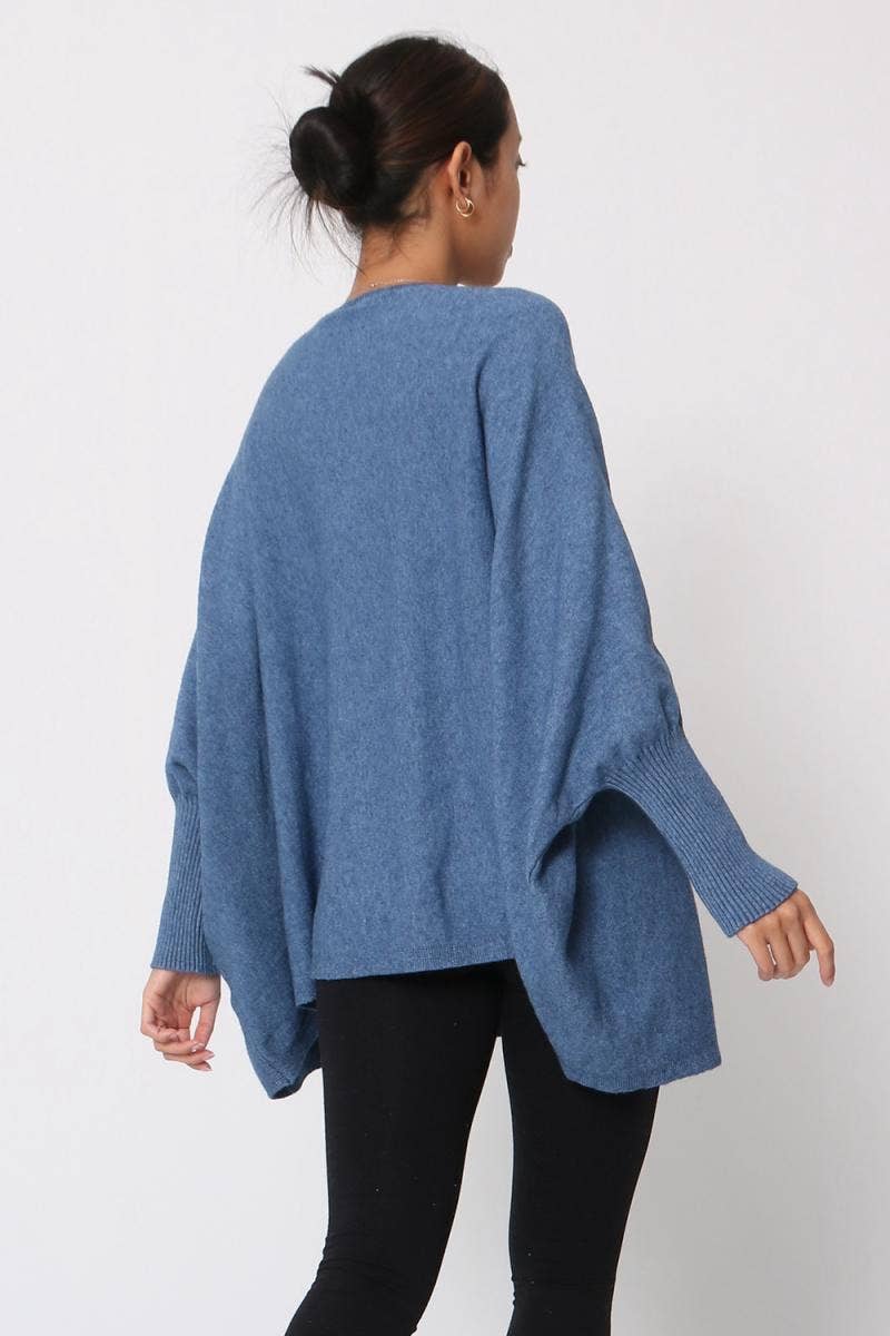 Made in Italy Sweater, Jeans blue