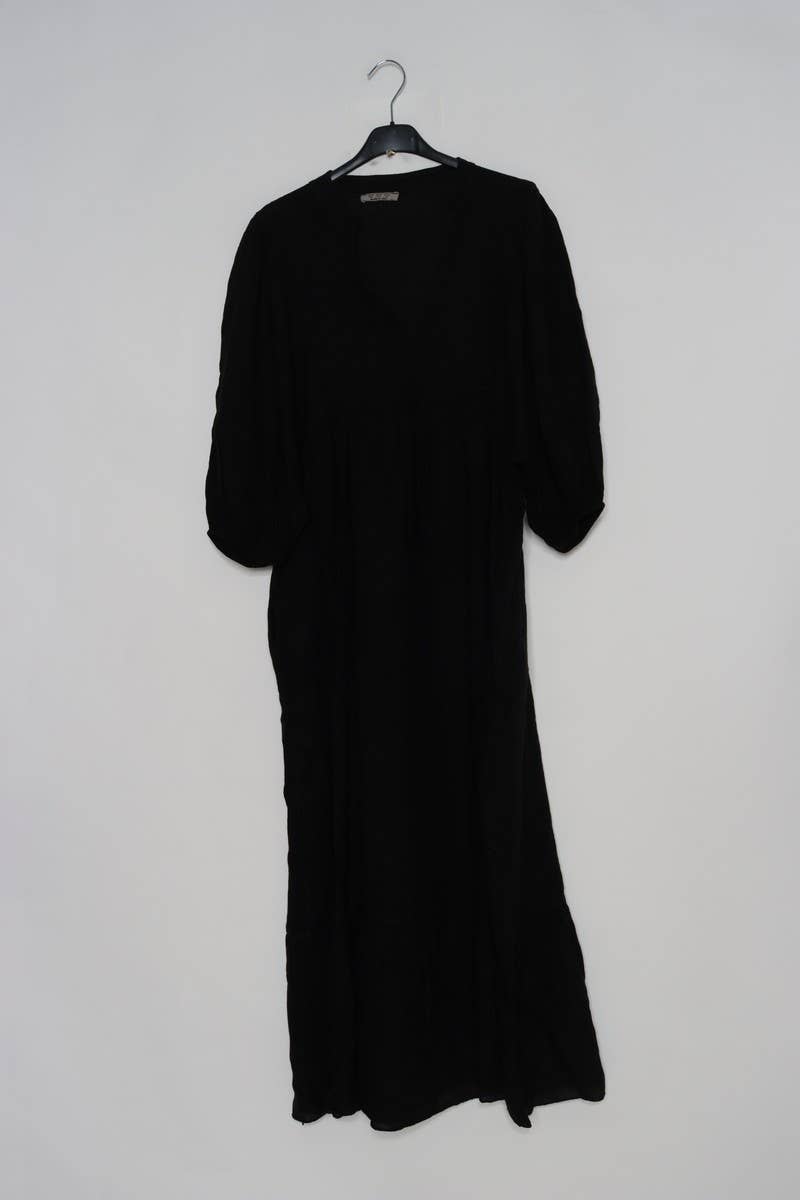 100% linen dress Bordeaux