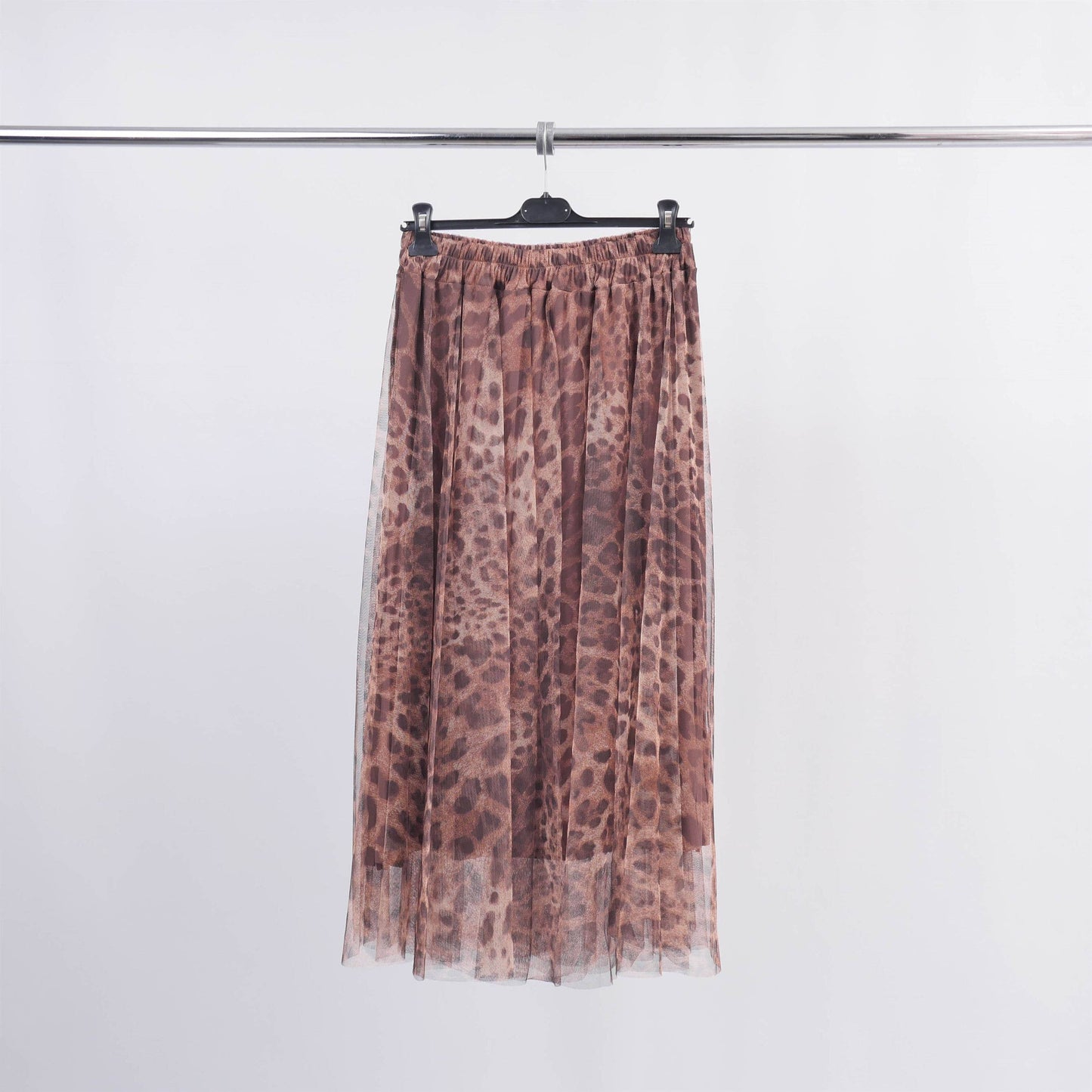 Made in Italy  printed tulle skirt: Brown