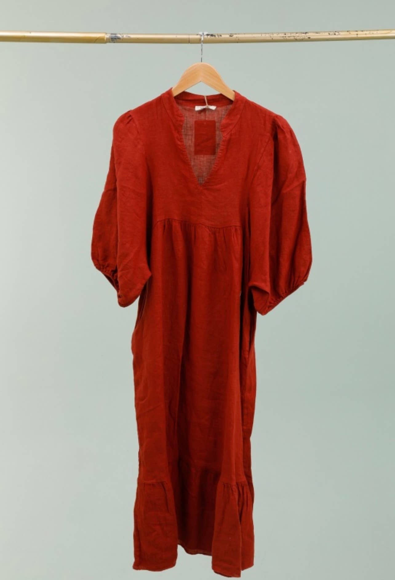 100% linen dress Color