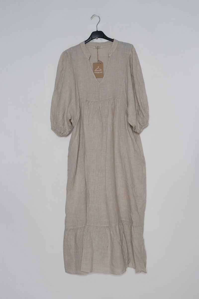 100% linen dress Color