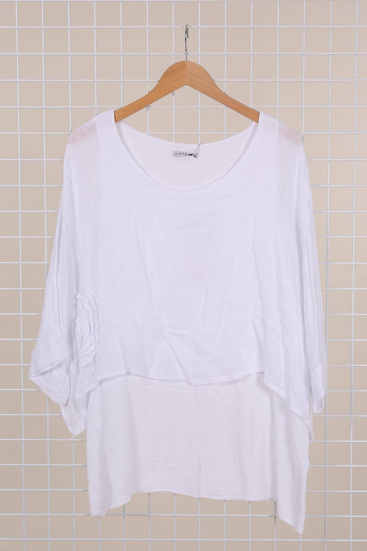 Linen tunic lined with cotton 87070 50% linen 50% cotton: Mole