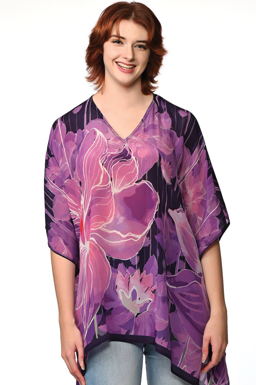 Kamala Lotus Tops: Purple
