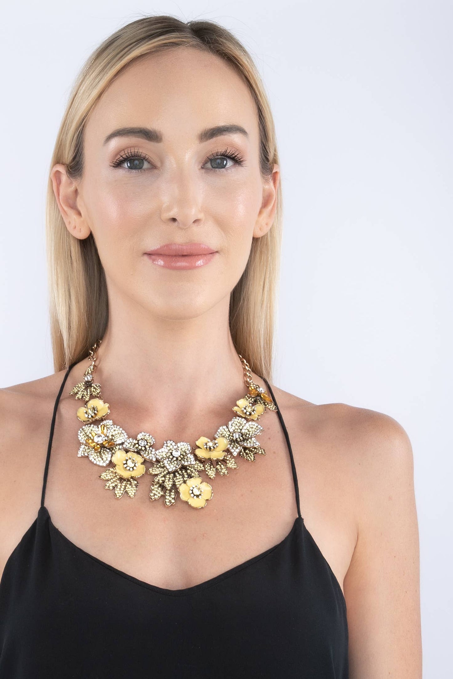 Charlotte Statement Necklace - Yellow