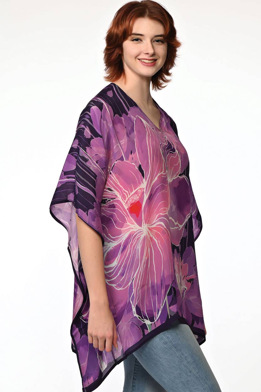 Kamala Lotus Tops: Purple
