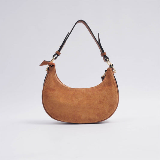 Made in Italy Leather handbag Camel